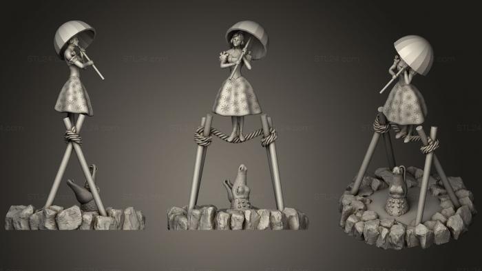 Игрушки (Девушка На Канате, TOYS_0711) 3D модель для ЧПУ станка